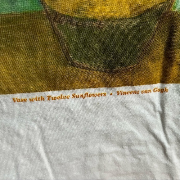 The Masters Vincent Van Gogh Sunflower Fitted T Shirt Size Small - Picture 6 of 8